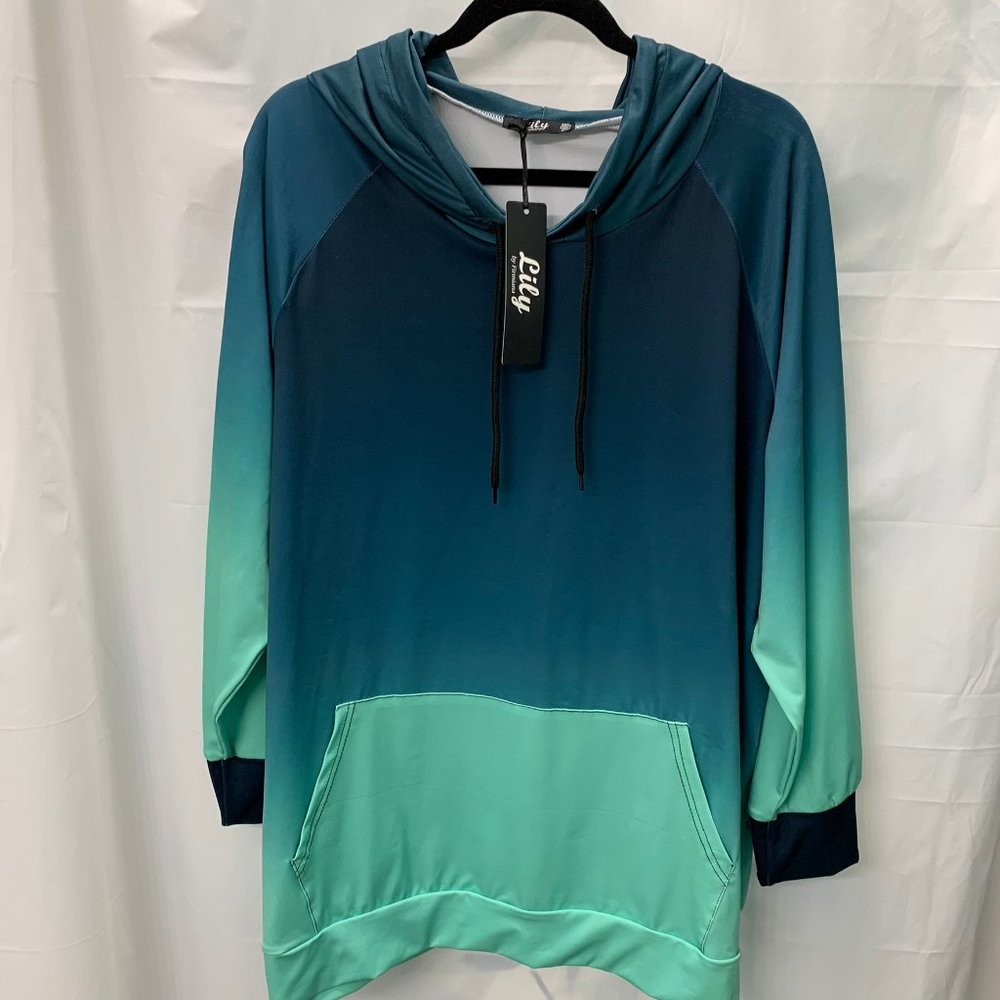 NWT Teal Ombre Matching Set - Top and Pants